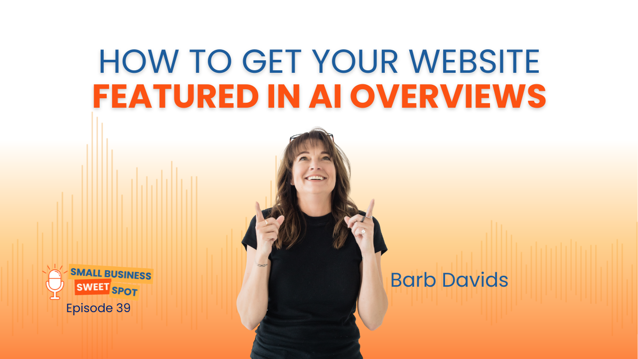 Title image for episode notes on How to Get Your Website Featured in AI Overviews.