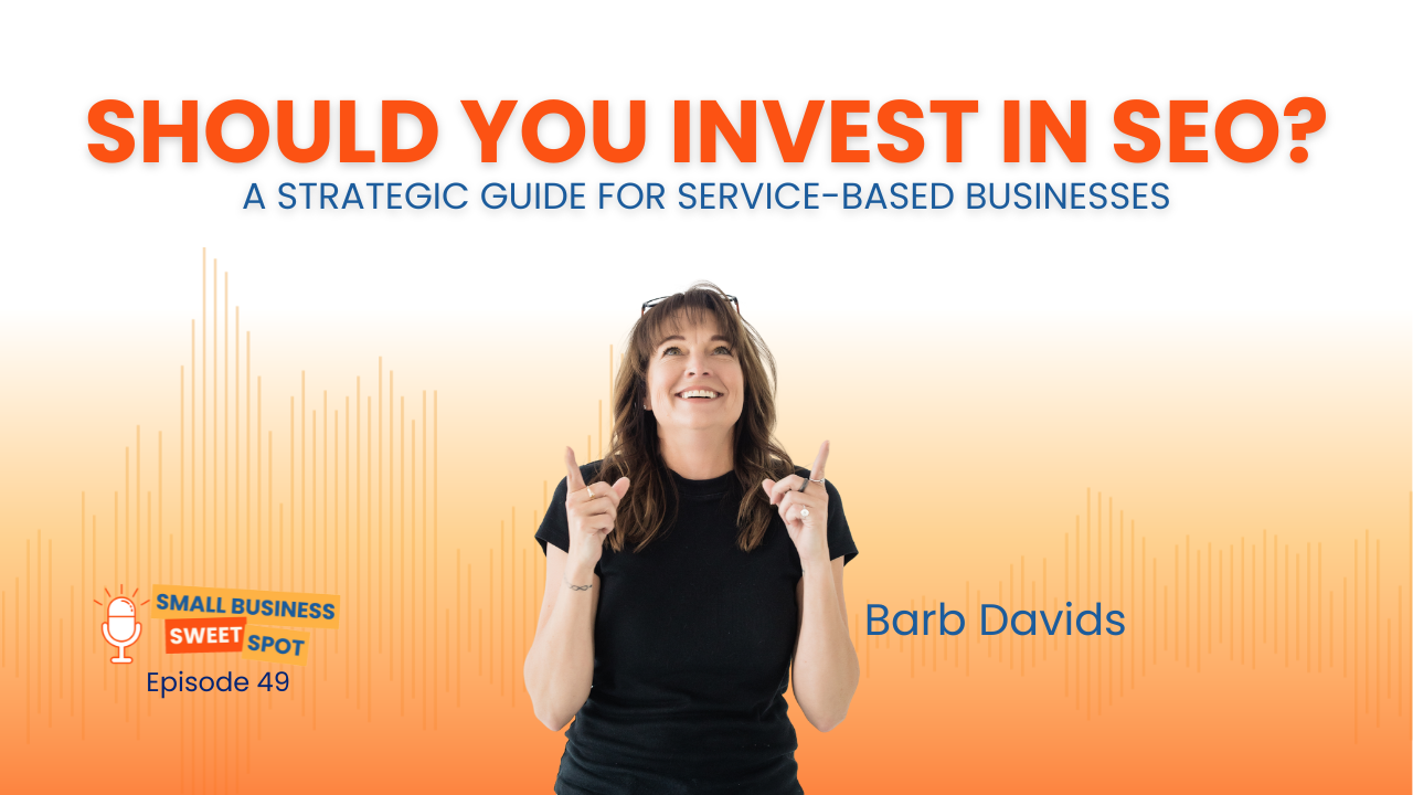 Title image for episode notes on Should You Invest in SEO? A Strategic Guide for Service-Based Businesses.