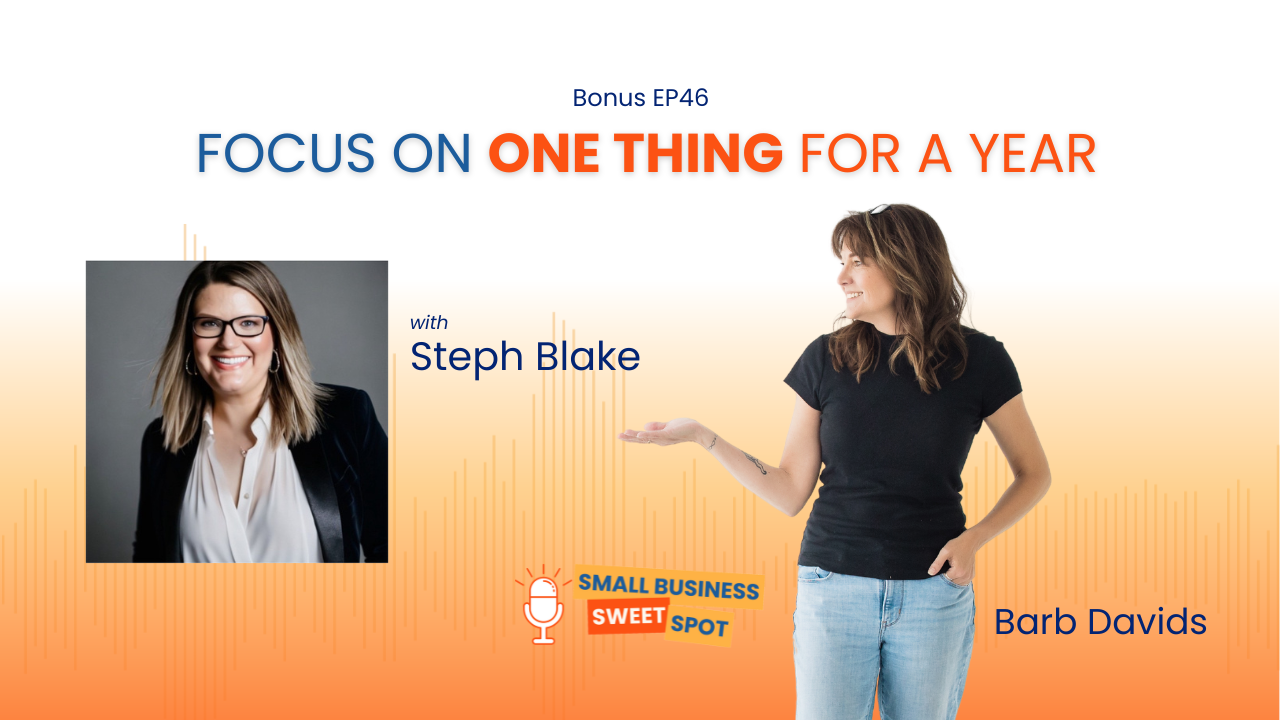 Title image for episode called Focus on One Thing For a Year.